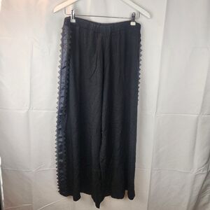 Save the Queen viscose pants with lace trim size S in EUC